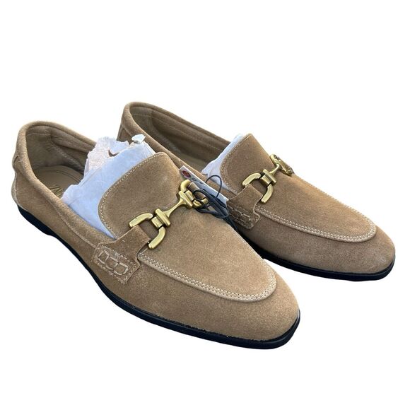 Zara Soft Suede Flat Split Leather Women's Brown Loafers US Size 9 UK 7 EUR 40 - Picture 1 of 11